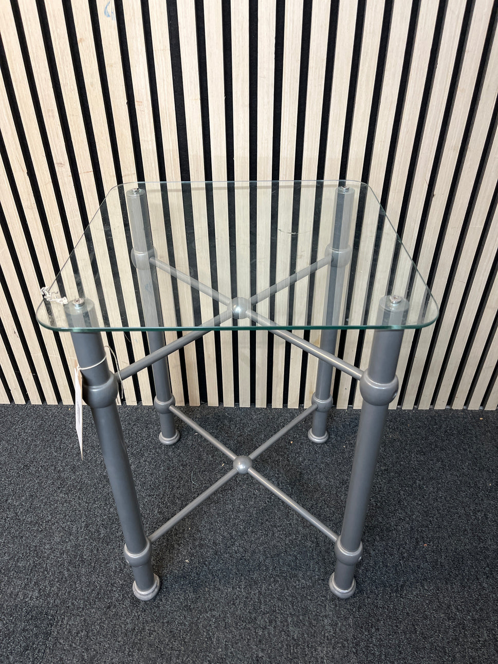 glass top square side table 2425