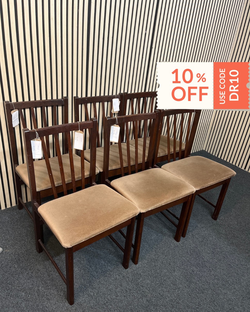 Rossmore Mahogany dining chairs (SET OF 6)