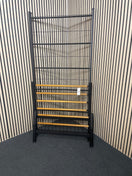 3ft black metal and wood framed bed (SINGLE)  44611