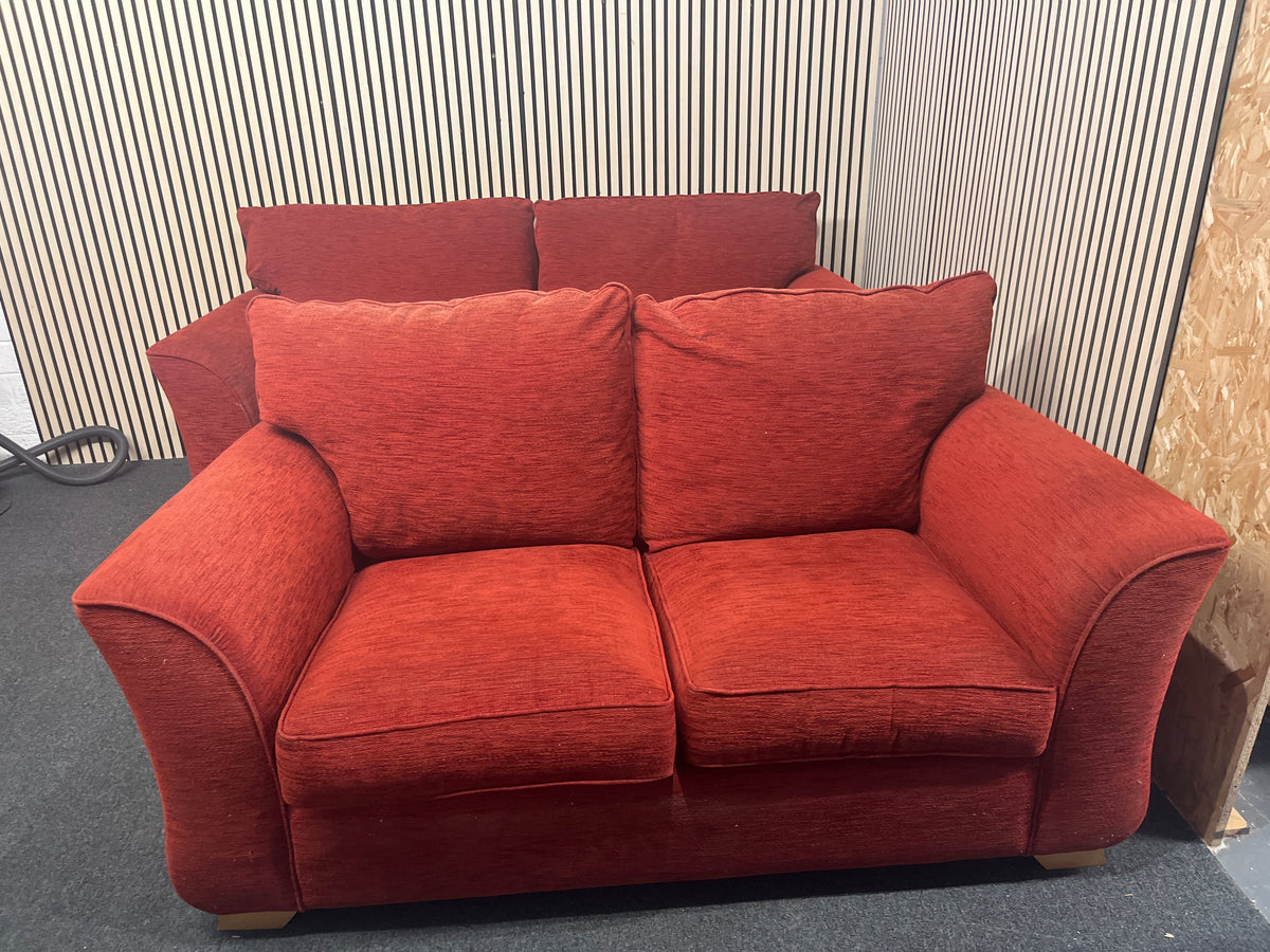 3+2 fabric suite in burgundy  44269