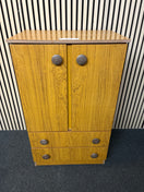 Switch Teak laminate 2 door 2 drawer storage unit (H 109 x W 66 x D 42 cm) 2425 2 image