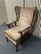 Switch Solid mahogany framed spindle back carver chair 2425 3 image