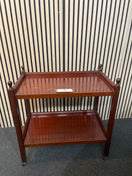 Switch Mahogany tiered drinks trolley on castors (H 75 x W 75 x D 40 cm) 2425 2 image