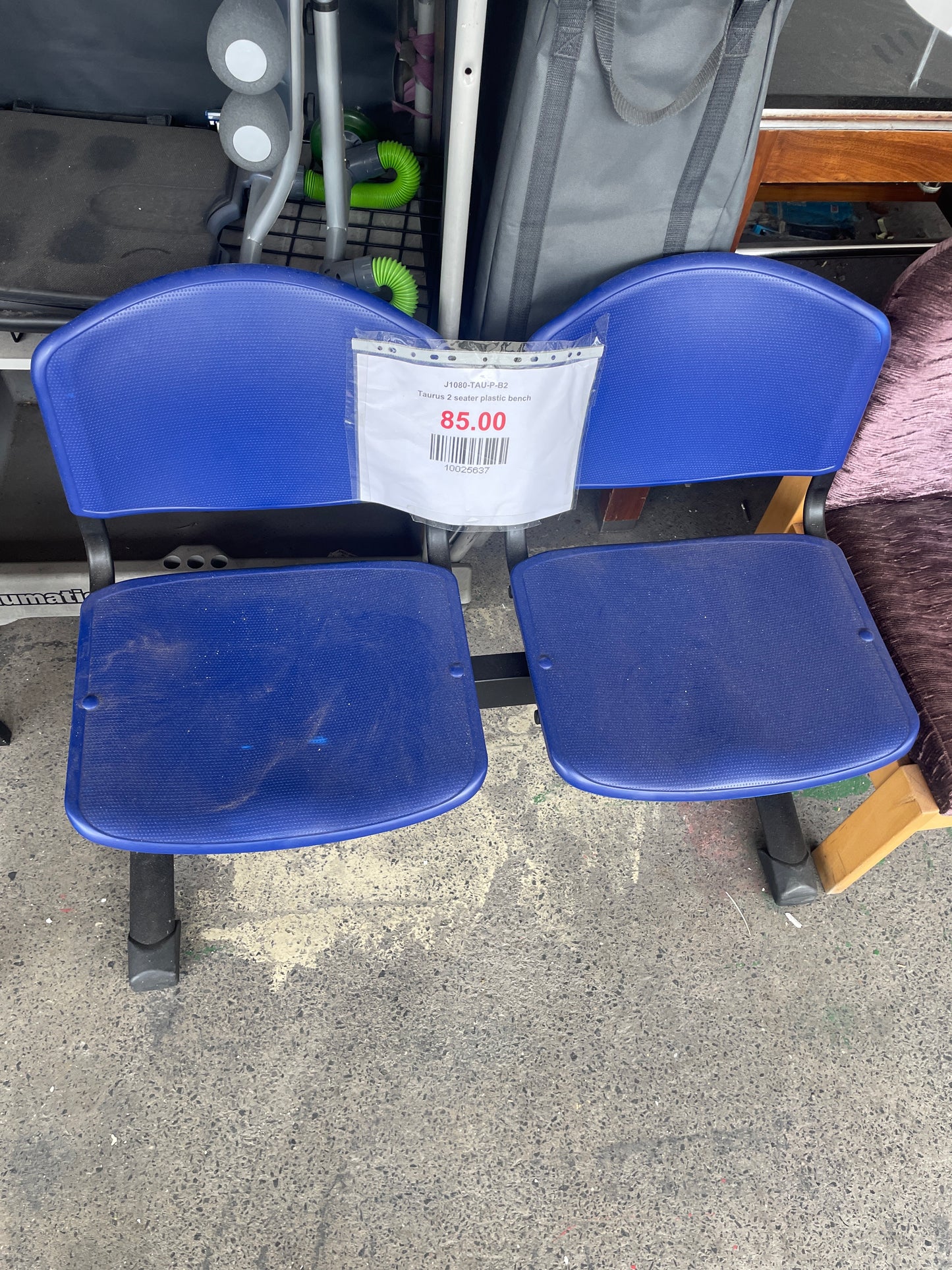Taurus 2 seater plastic bench