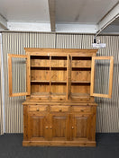 Switch Solid pine 3 glass door, 6 drawer and 3 base door kitchen dresser (H 203 x W 153 x D 46 cm) 2425 3 image