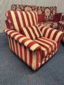 Switch Solid wooden framed stripped and mixed floral fabric 3+1+1 sofa suite 2325 3 image