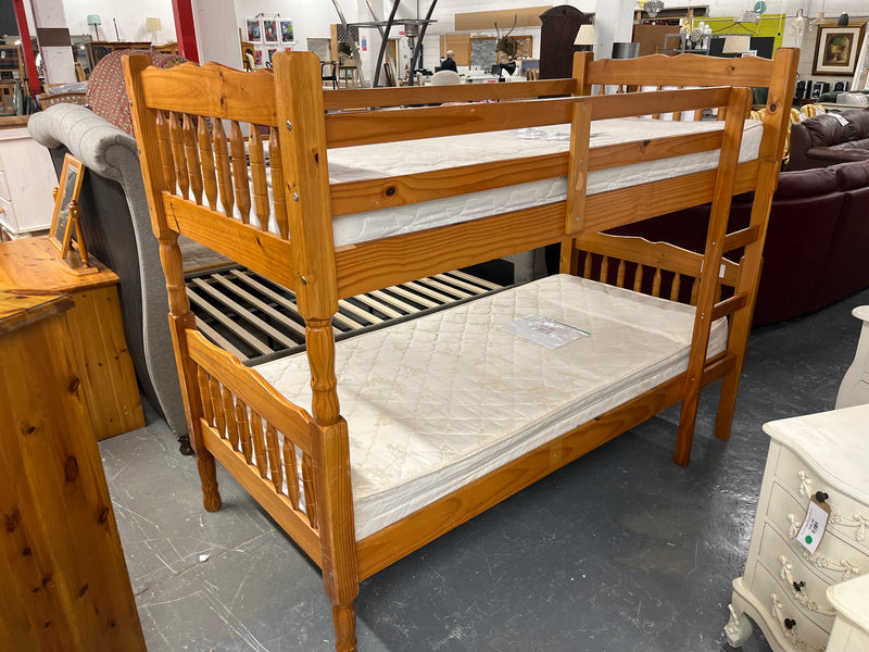 Solid pine framed bunk bed 43965