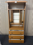 Switch Teak laminate mirrored 4 drawer storage unit (H 190 cm)  44174 3 image