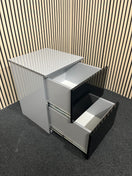 Switch black gloss 2 drawer storage unit (H 67 x W 50 x D 59 cm) 3325 3 image