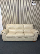Switch 3 seater soft cream leather sofa (210 cm wide) 3325 2 image