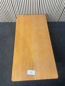 Modern rectangular oak coffee table with shelf (H 50 x 120 x D 60 cm)  44599