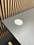 Switch Ex Demo 1400Lx800D Anthracite desk top with white height adjustable dual motor electric frame. Price inc VAT 3 image