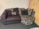 Switch Lilac and grey fabric corner suite 1325 2 image