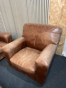 Switch 2+1+1 real tan leather box sofa suite 1126 3 image