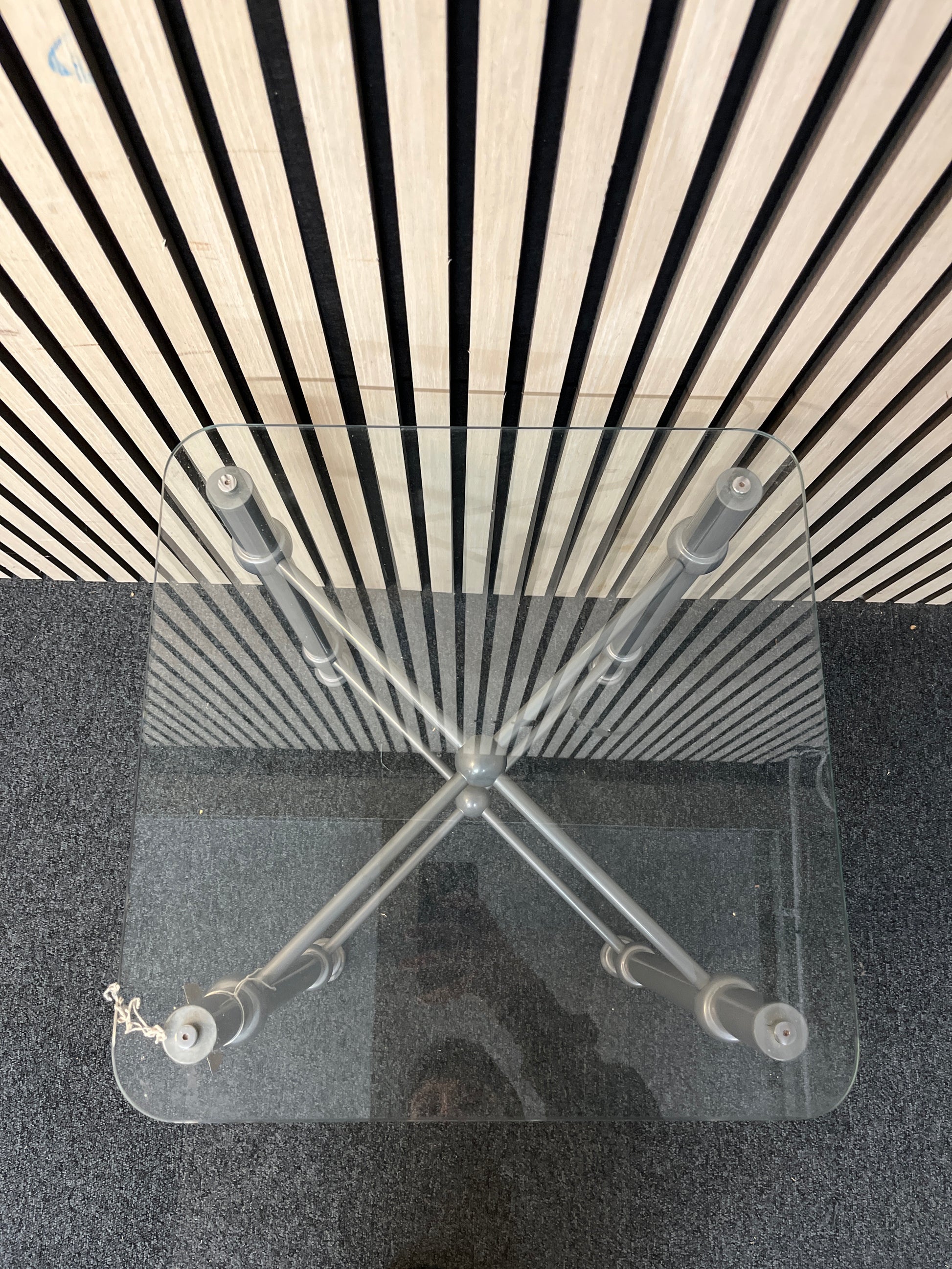 glass top square side table 2425