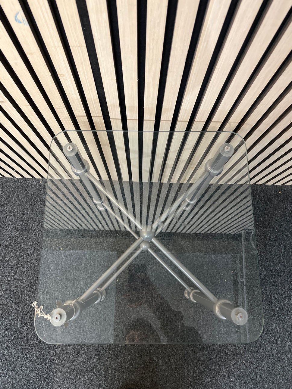 glass top square side table 2425