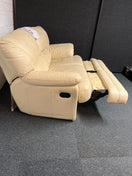 Switch 2 seater cream leather sofa  1225 3 image