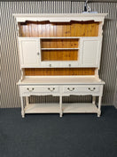 Switch Large cream painted solid pine kitchen dresser  (H 210 x W 180 x D 47 cm( 2425 2 image