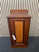 Switch Antique dark wood one door bedside locker with gold effect triangle handle (H 76 x W 43 x D 48 cm) 2325 2 image