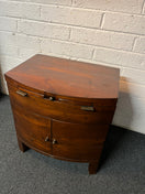 Switch Solid teak stained 2 door 1 drawer, 1 shelf bedside locker 2225 2 image