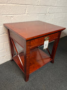 Switch Large cherry tiered 1 drawer bedside table (H 60 x W 60 x D 51  cm) 2225 3 image