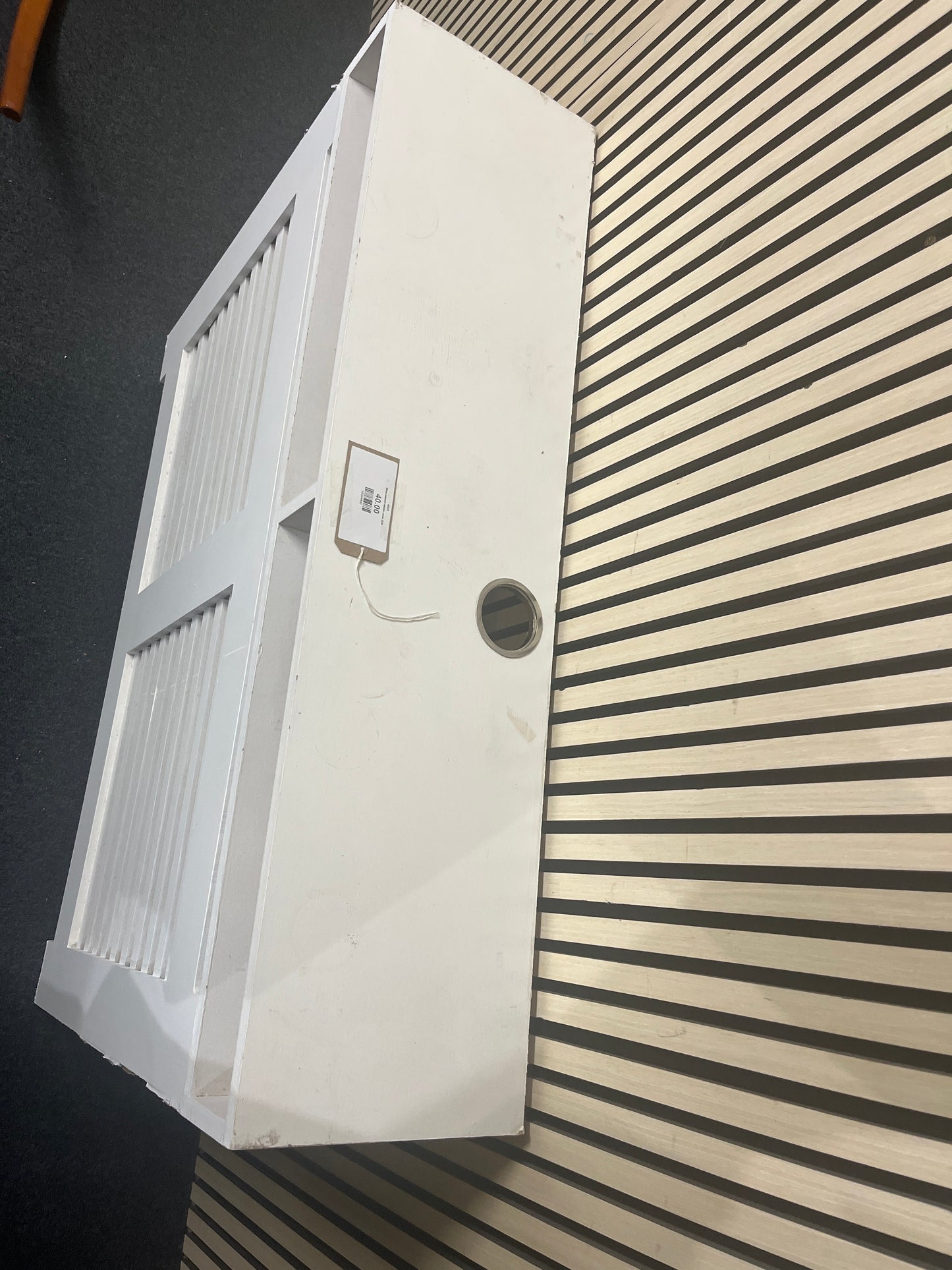 White painted radiator cover 2226