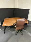 Switch Executive bow fronted radial desk, left hand (1800mm x 1700mm) 2 image