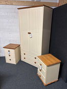 Switch Natural pine and cream 3 drawer bedside locker  1225 2 image