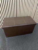Brown Leather Blanket Box  44457