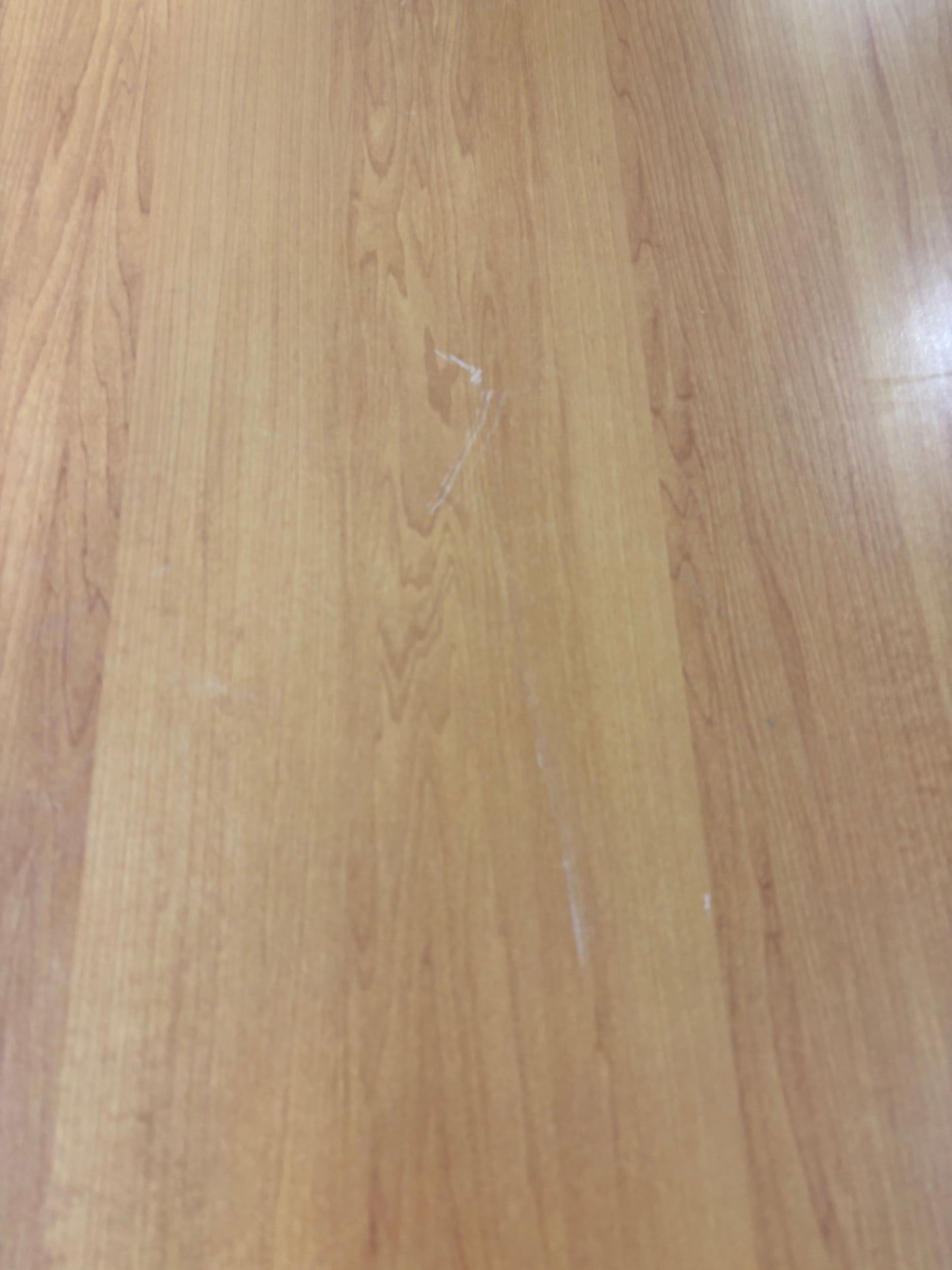 1200x800 cherry laminate straight desk with black cantilever frame