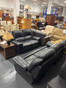 Switch Black Leatherette 3+2 sofa suite  1225 3 image