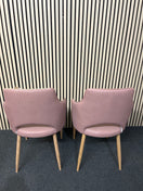 Switch Calligaris Pink fabric dining chair (SET OF 2) 3 image