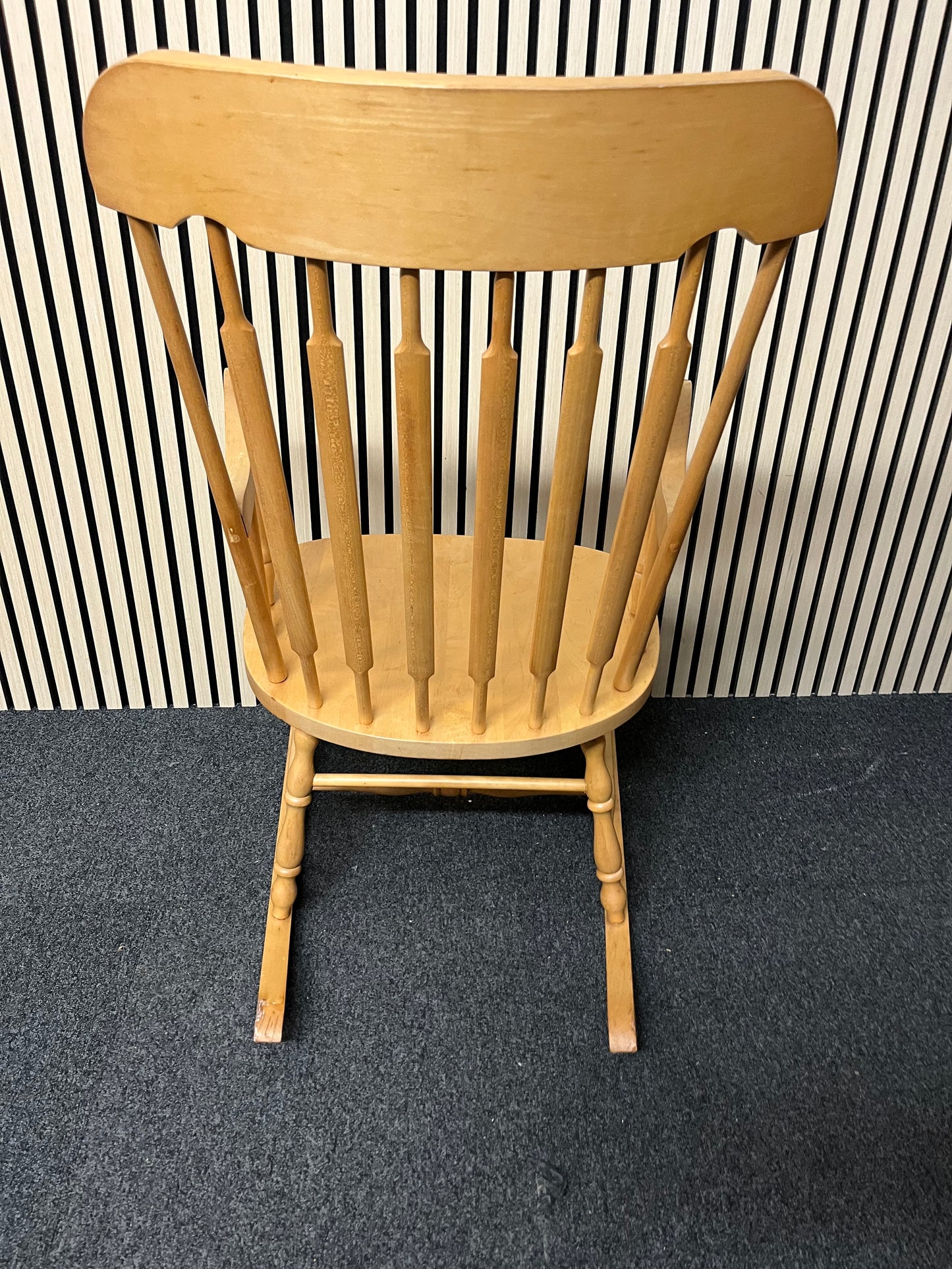 Solid wood high back rocking chair 2325