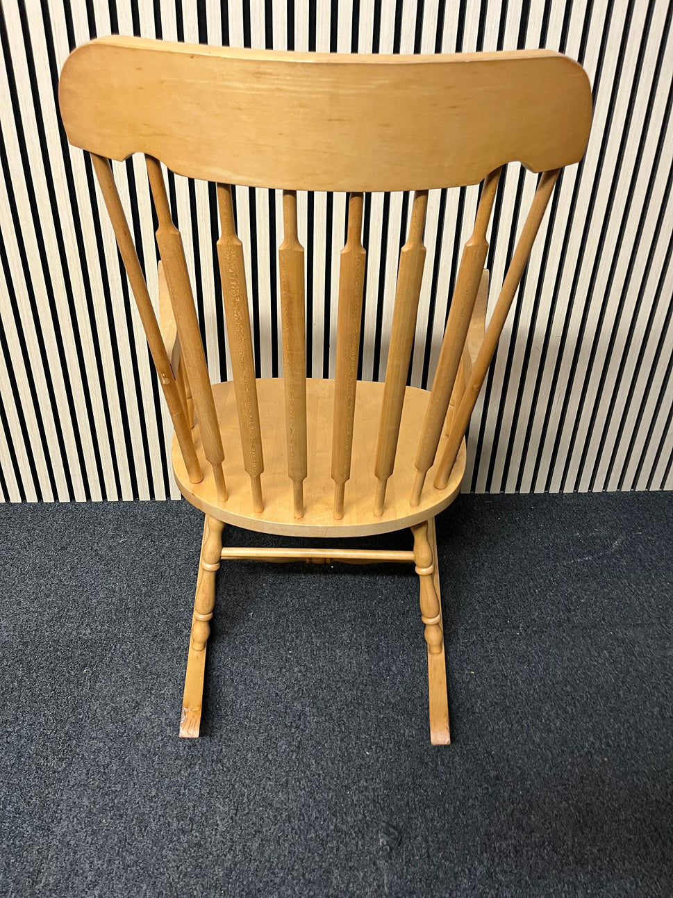 Solid wood high back rocking chair 2325