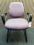 Switch Pink Fabric Cantilever Framed Meeting Chair  3425 3 image