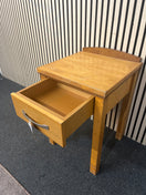 Switch Beech small 1 drawer bedside lamp table with upstand 3126 3 image