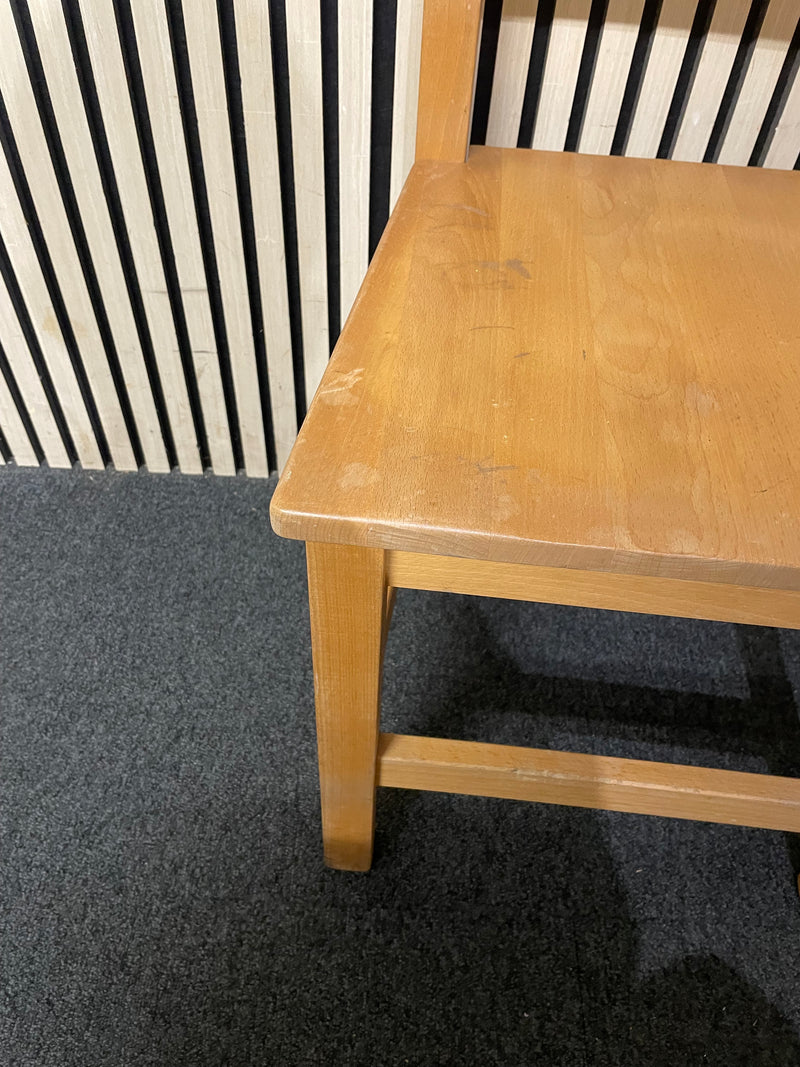 Oak high back dining chair (SET OF 2)  44799