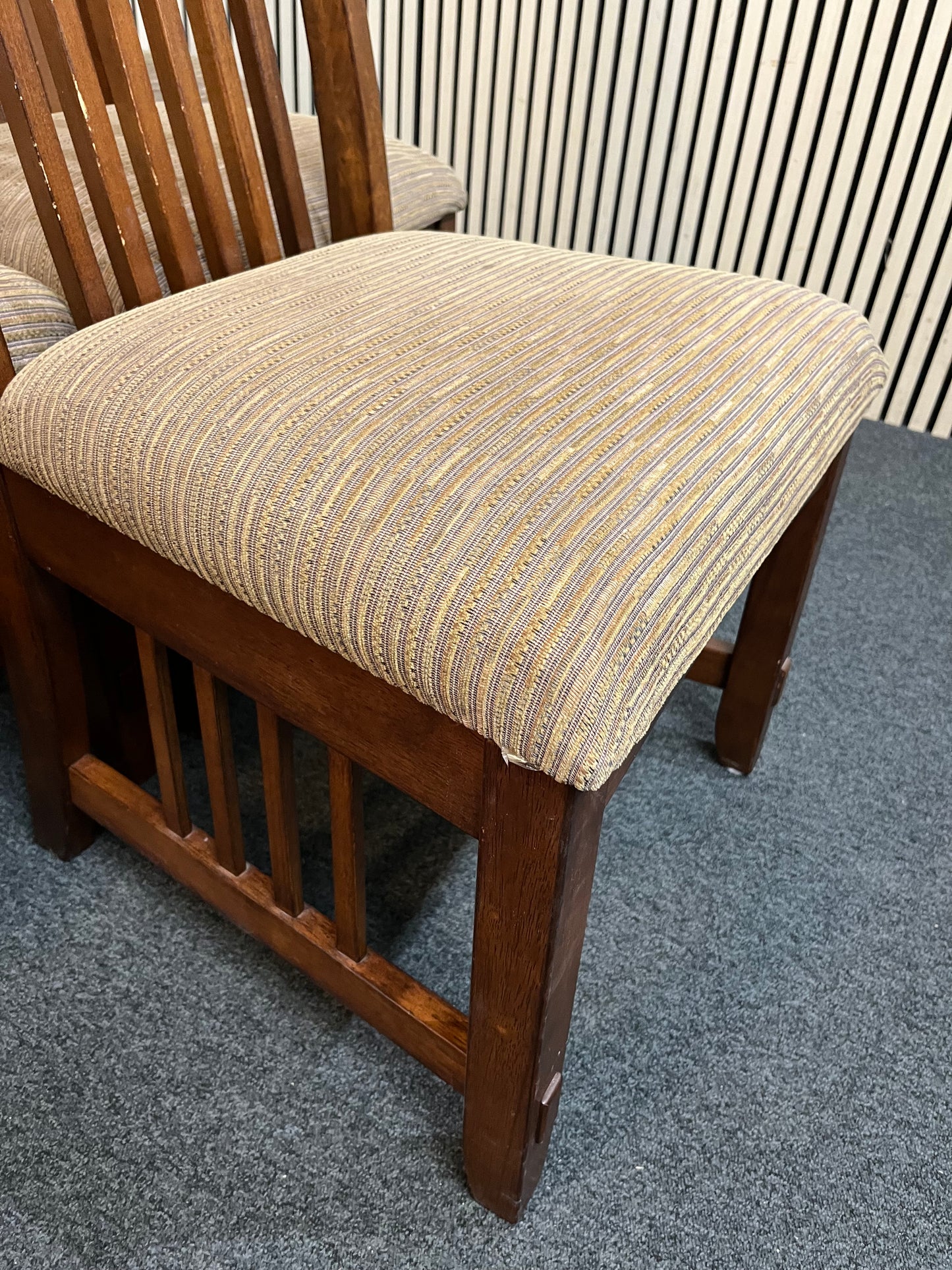 6 dark wood high back dining chair (SET OF 6) 43500