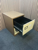 Switch 4 drawer dual lock coffee and cream filing cabinet 3 image