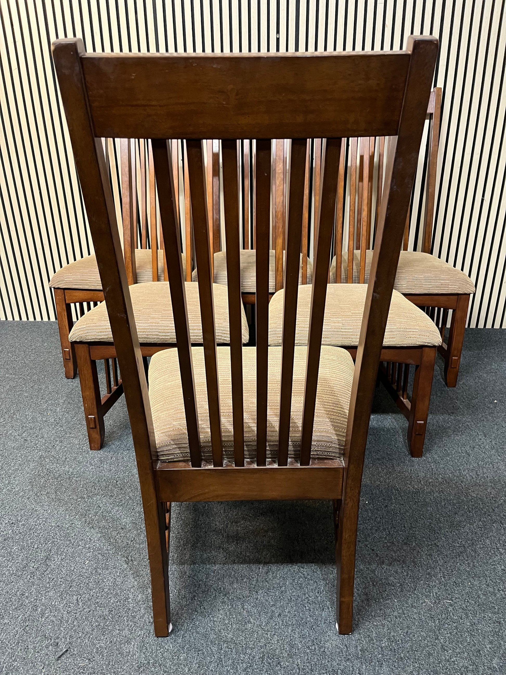 6 dark wood high back dining chair (SET OF 6) 43500