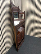 Mahogany 2 door corner storage unit (H 153 x W 62 x D 32 cm)  44648