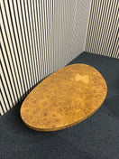 Switch Egg shaped oak veneer coffee tablewith central base (H 31 x W 114 x D 75) 2325 3 image