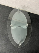 Switch Oval glass low tiered coffee table  1225 2 image