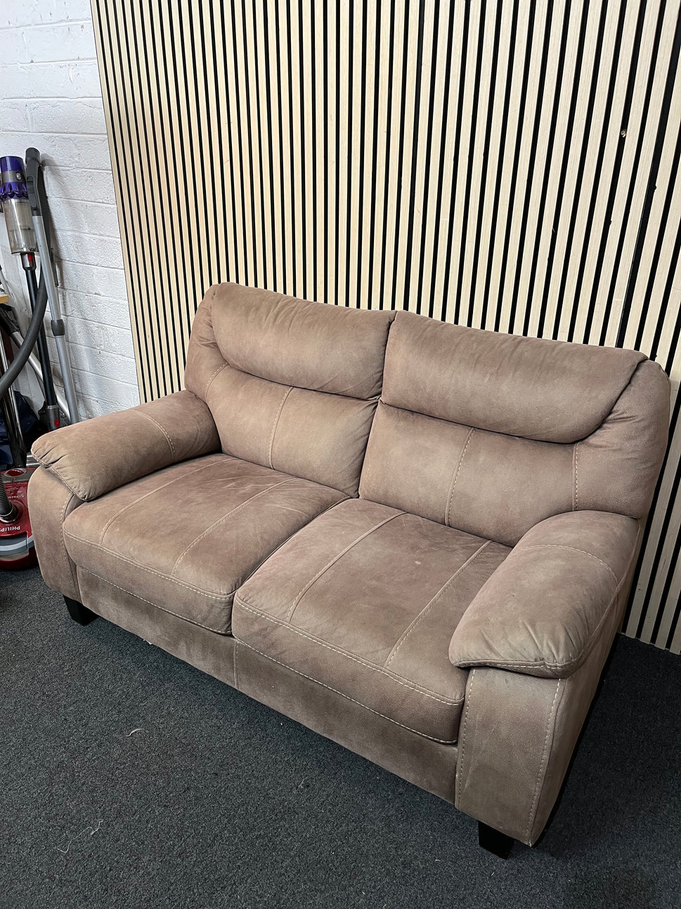 Olive green suede 3+1 sofa suite 43487