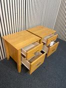 Switch Solid beech 2 drawer bedside locker (SET OF 2) 43339 3 image