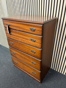 Switch Rossmore mahogany tall 6 drawer chest of drawers (H 110 x W 75 x D  40 cm) 3325 3 image
