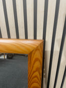 Pine rectangular mirror, height 82cm, width 62cm  44654