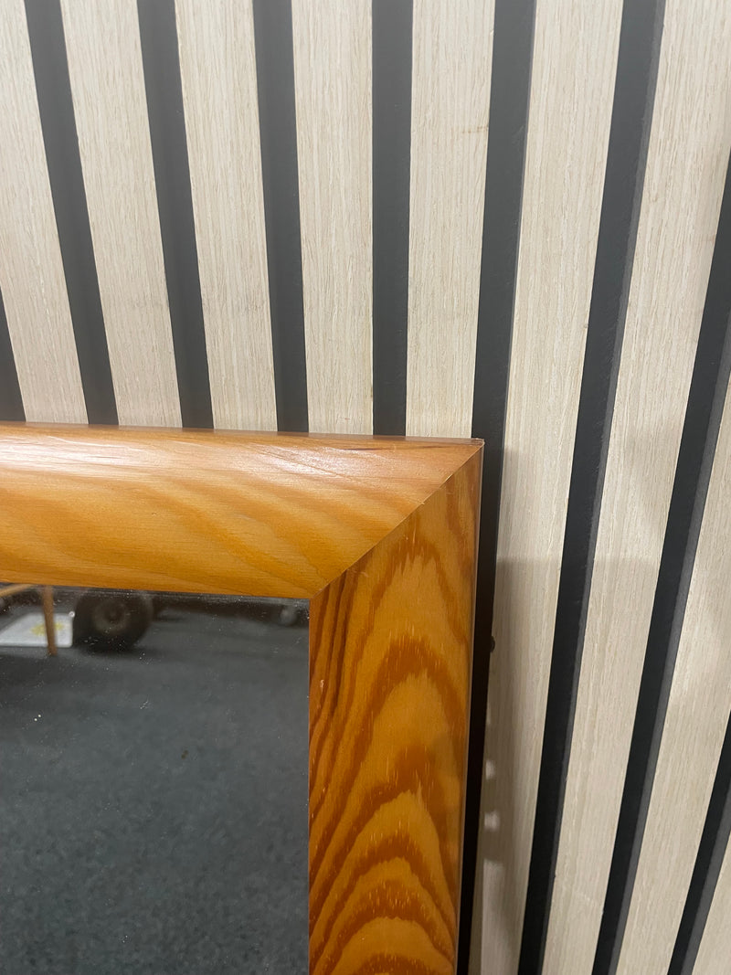 Pine rectangular mirror, height 82cm, width 62cm  44654