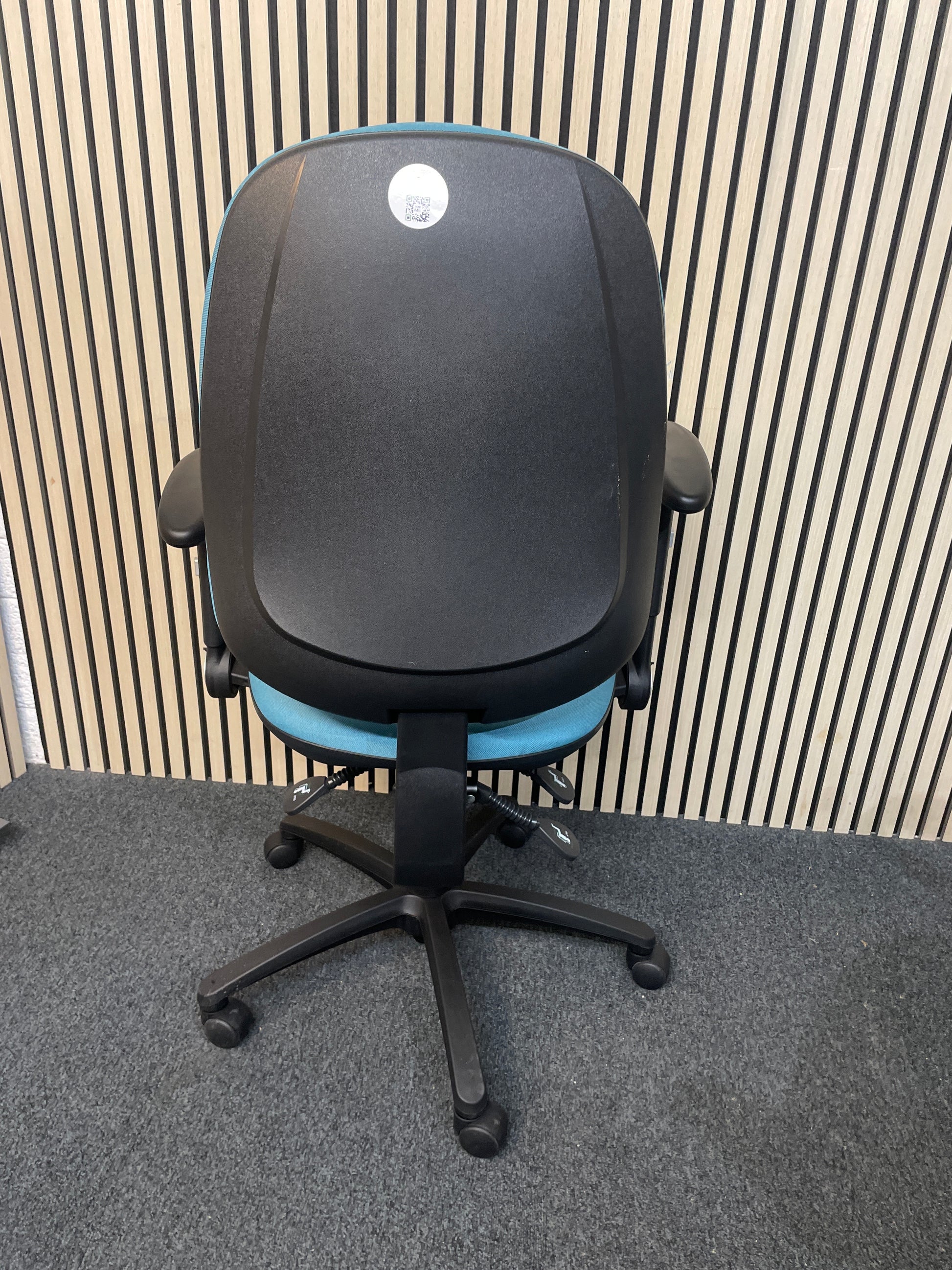 Senza 3 lever swivel chair with HA Back and height adjustable arms -AQUAMARINE TEAL