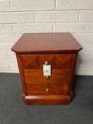 Switch Cherry veneer 3 drawer bedside locker (H 60 x W 52 x D 50 cm) 2225 3 image